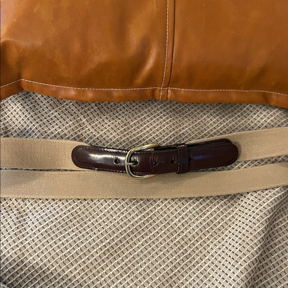 Source Unknown Tan and Brown Men's Belt Bag